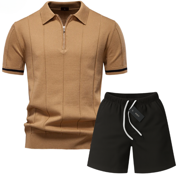 Classic Knit Polo Premium Get Premium Chino Shorts FREE