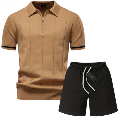 Classic Knit Polo Premium Get Premium Chino Shorts FREE